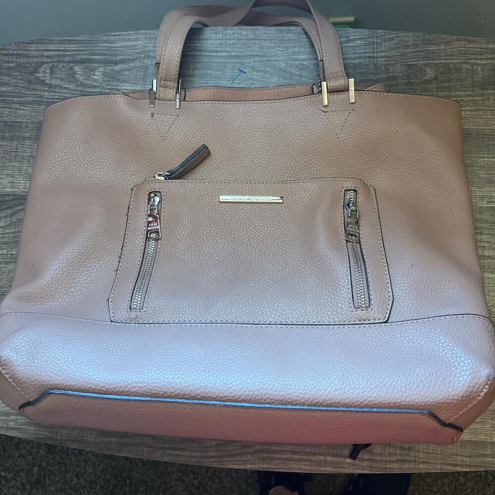 Steve madden pinkmaive leather tote